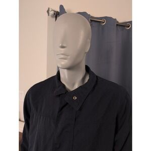 Bulwark Nomex Lightweight Lined Bomber Jacket Mens Large Navy FR Flame Resistant